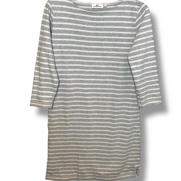 Vineyard Vines Dress Size XS Striped Pullover Sweater 3/4 Sleeves Twee Comfort - Picture 2 of 7